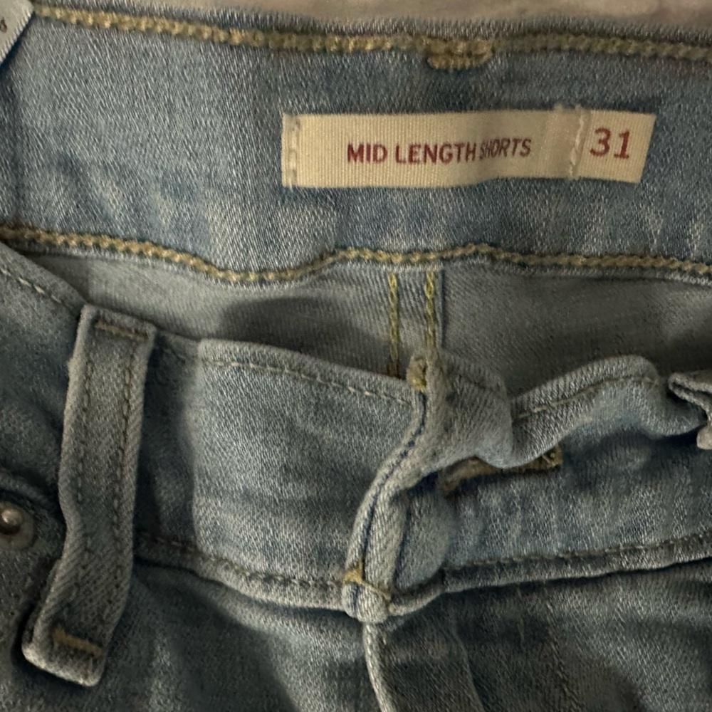 Lot of 3 Levi's Mid-Length Denim Shorts Light - Medium Blue s31 - Picture 5 of 6